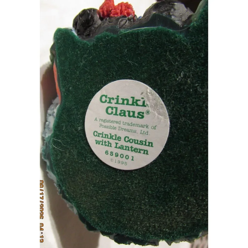 Santa Claus figurine Crinkle Claus possible dreams cousin with lantern Christmas